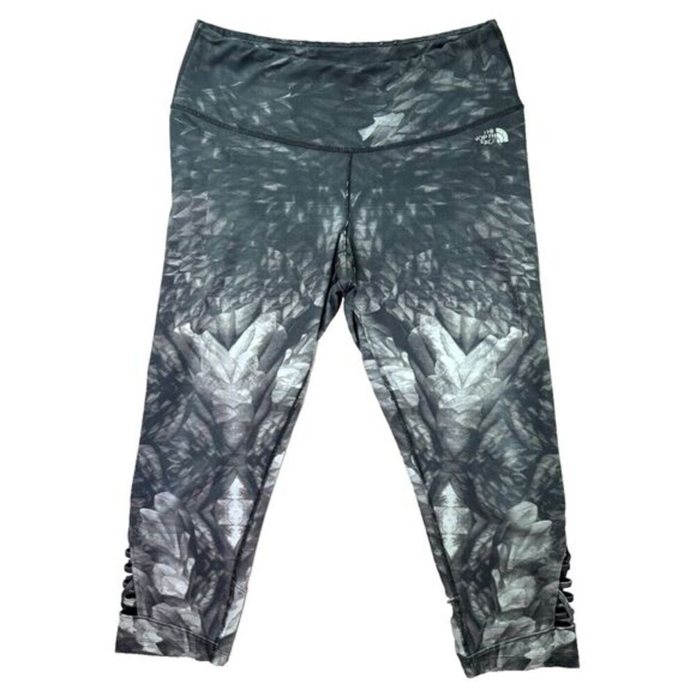 North Face Leggings Womens XL Geometric Pants Flashdry Compression Athletic Yoga